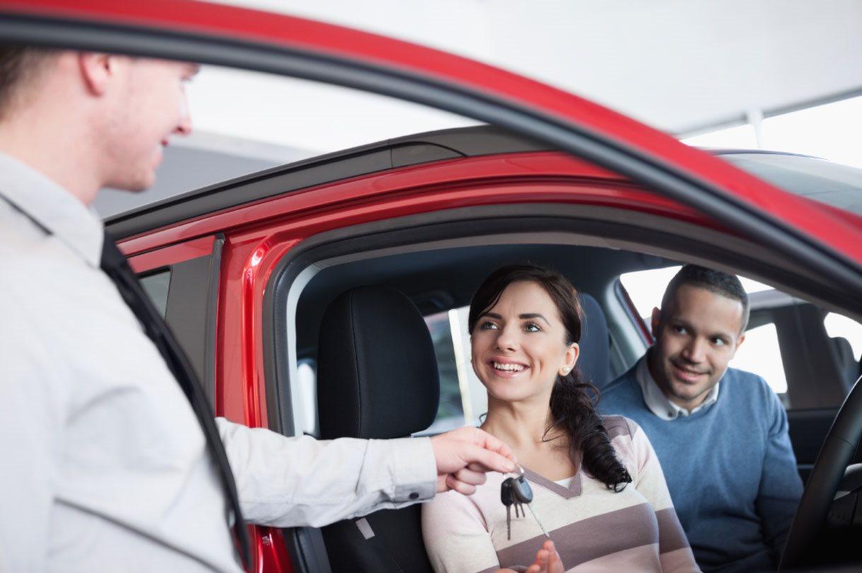 dealer with car keys